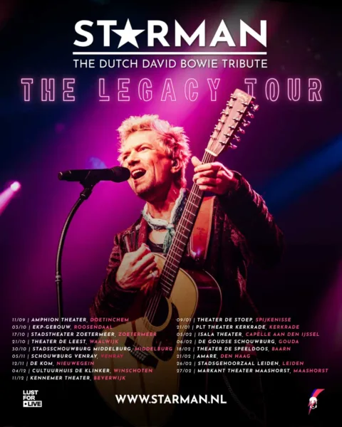 Starman keert terug met The Legacy Tour